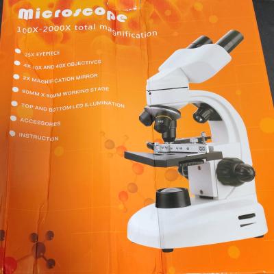 Microscopio Binocular Compuesto Profesional 40X1600X con Cab