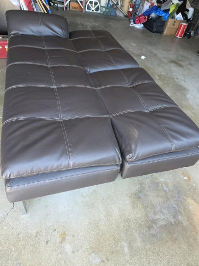 leather convertible Couch Bed - Thumbnail 6