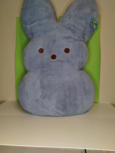 Very very tall Peep stuffie in blue