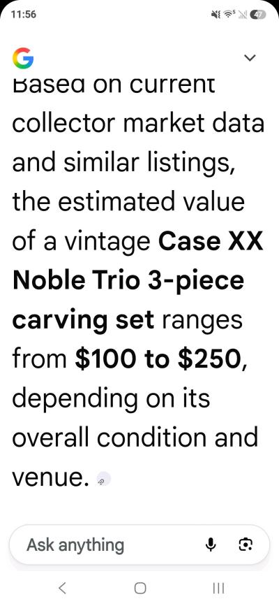 Case XX Noble Trio 3Piece Carving Set - Thumbnail 3