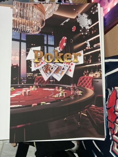Cityscape and Poker 11x17 Framed shipping on Facebook Ebay - Thumbnail 5