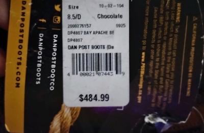 Dan Post Certified Camen Square Toe Western Boots 8 - Thumbnail 9