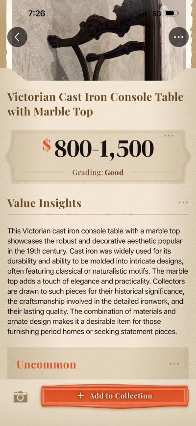 Antique Parlor Table - Thumbnail 7