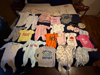 newborn baby clothes few boy mostly girls