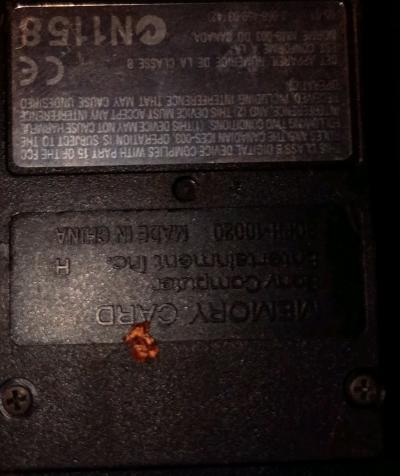 PlayStation 2 with memory card