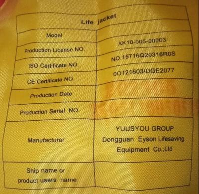 Eyson YSH7092 Inflatable Life Jacket - Thumbnail 10