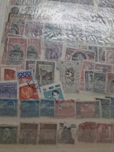 old antique 20 plus page front and back world stamp binder - Thumbnail 10