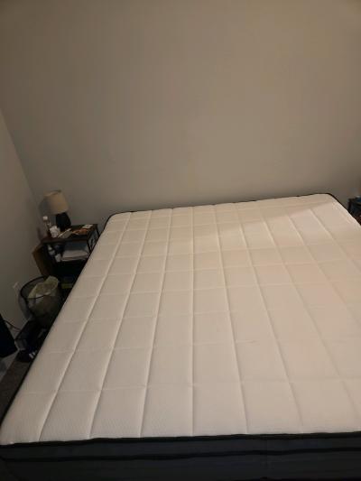 King Size Mattress and metal bed frame