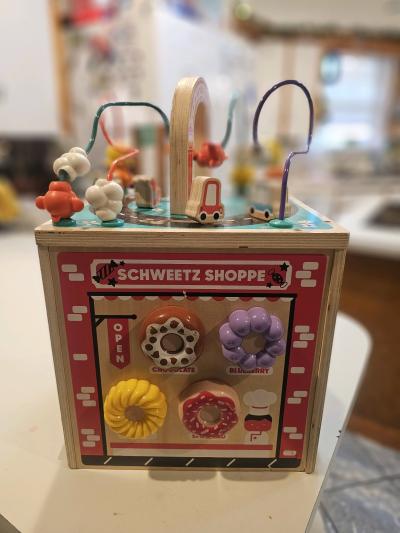 FAO Schwarz Busy City Wooden Activity Cube