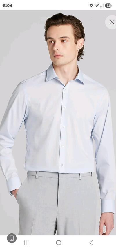 business man office shirt  size L long sleeve - Thumbnail 7