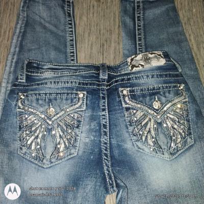MissMe Angel Embroidered Jeans - Thumbnail 4