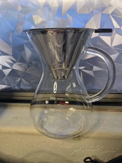 glass stove top drip coffeemaker - Thumbnail 3