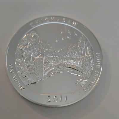 5oz Silver Coin resembling Oklahoma quarter - Thumbnail 4
