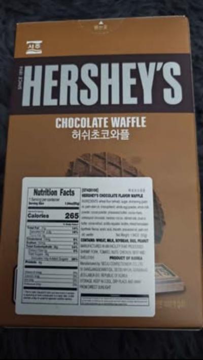 HERSHEYS Chocolate Waffle 2 packs Korean import - Thumbnail 2