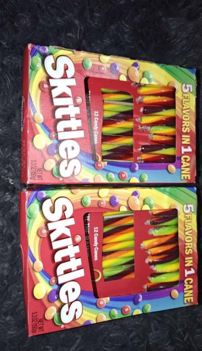 Skittles Candy Canes