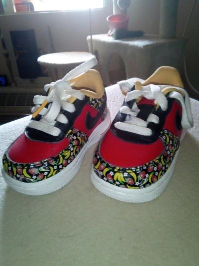 6 pair of quality baby shoes ADIDASJORDAN NIKE CONVERSE size - Thumbnail 5