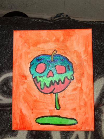 poison apple painting