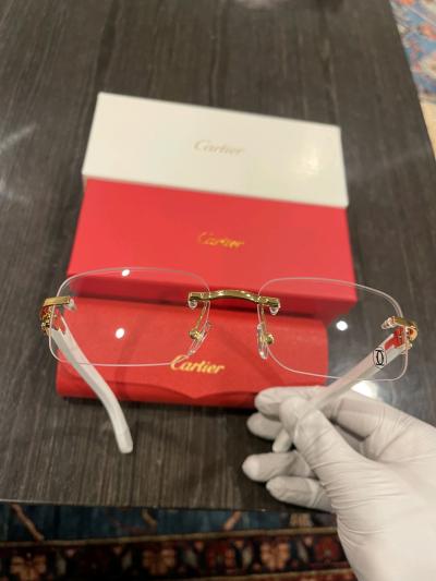Cartier Sunglasses White Frame