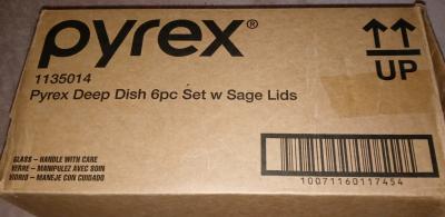 Pyrex Deep 6Piece Glass Dish Baker Set - Thumbnail 6