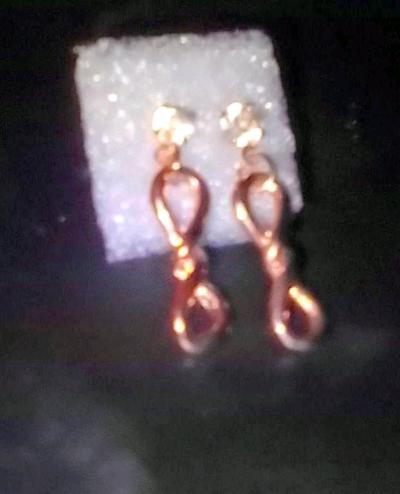 rose gold plated earrings New - Thumbnail 2