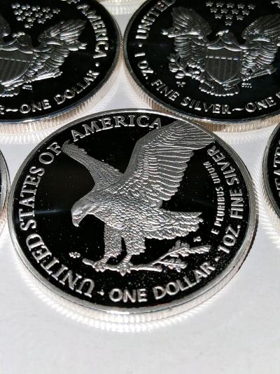 non magnetic silver plated eagle rounds 1oz - Thumbnail 6