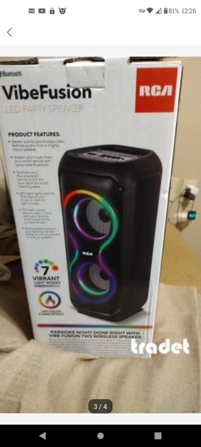 brand new rca party speaker never used
