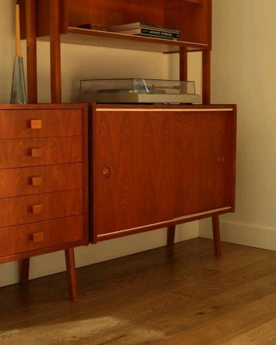 midcentury wall unit  sideboardhutch - Thumbnail 4
