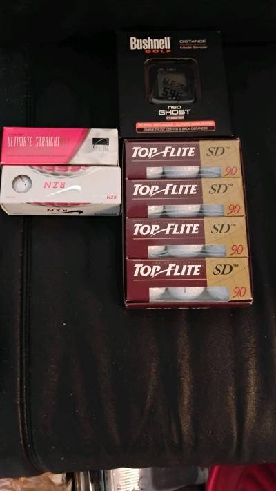 golf balls and golf ball distance tracker