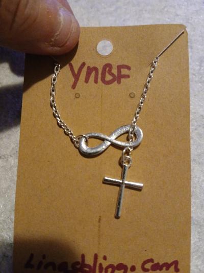 infinity cross necklace