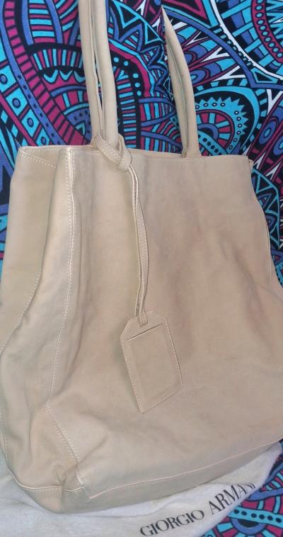 Giorgio Armani White Leather Soft Calfskin - Thumbnail 2