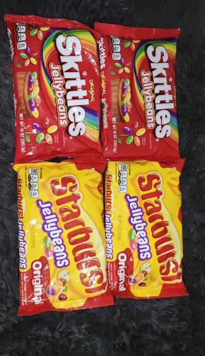 Skittles  Starbursts Jellybeans