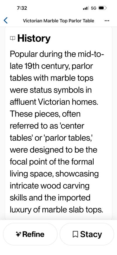 Antique Parlor Table - Thumbnail 9