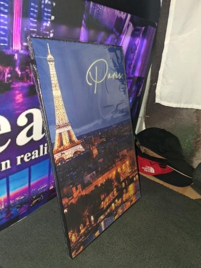 Cityscape and Poker 11x17 Framed shipping on Facebook Ebay