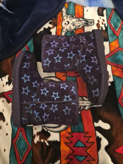UGG Kids Classic II Iridescent Stars Boots Nightshade Purple