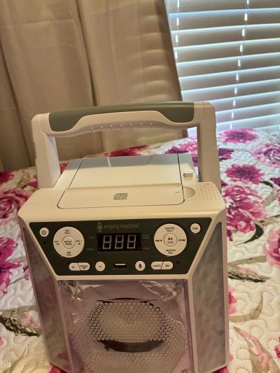 singing karaoke machine