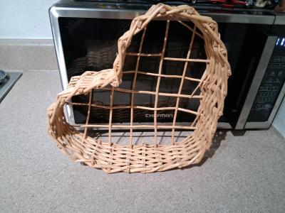 Wicker basket Shaped into a heart - Thumbnail 2