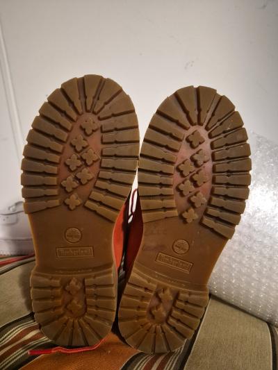 Timberland Premium 6Inch Waterproof Boots Red Good Condition - Thumbnail 4