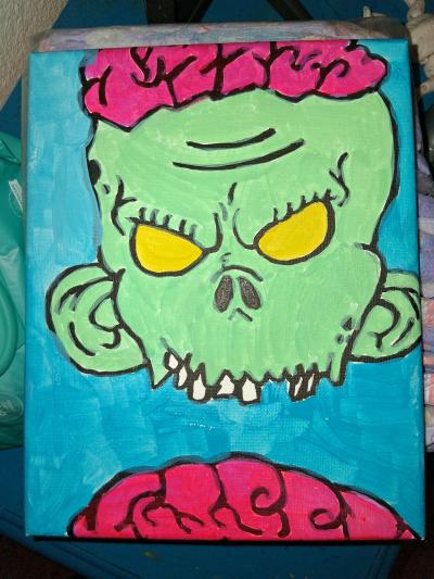 zombie painting