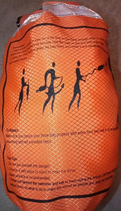 Safety Throw Rescue Rope with Storage Bag - Thumbnail 3