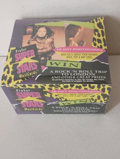 1991 ProSet Stars MusiCards Sealed Box