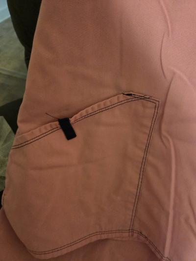 Womens scrub set 3X pink with blue trim - Thumbnail 2