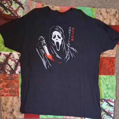 SCREAM Ghostface black halloween Tshirt