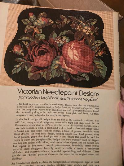 Victorian style needlepoint book - Thumbnail 2