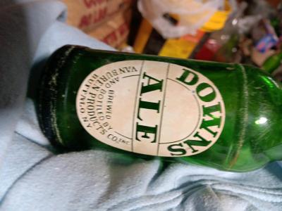2 Downs Ale vintage green glass Bottle - Thumbnail 6