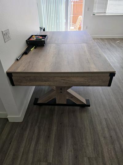 MOVING MUST SELL Modern 2in1 Dining Billiards Pool Table