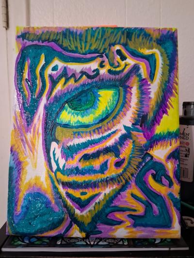 tye dye Tiger - Thumbnail 2