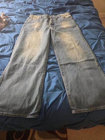 Mens light denim wash jeans