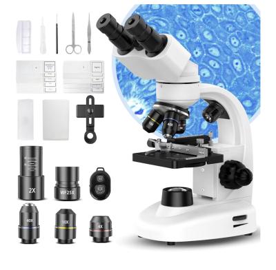 Microscopio Binocular Compuesto Profesional 40X1600X con Cab - Thumbnail 6