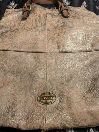 2014 Fossil Chrome Messenger Bag - Thumbnail 2