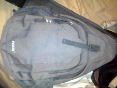 Grey backpack